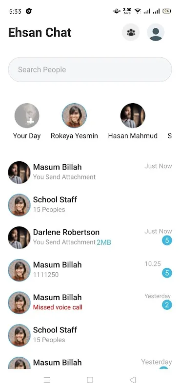 Ehsan Chat Screenshots