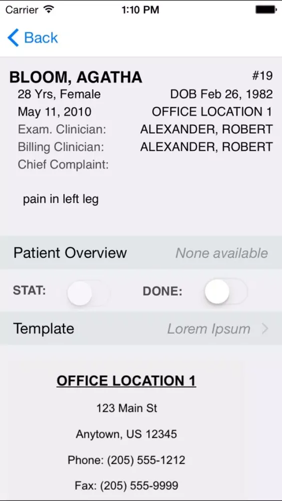 Capturas de pantalla de SuccessEHS Mobile EHR