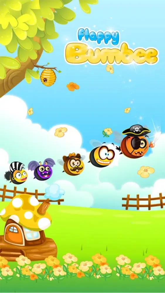 Tangkapan layar Flappy Bumbee - Honey Bumble Swarm
