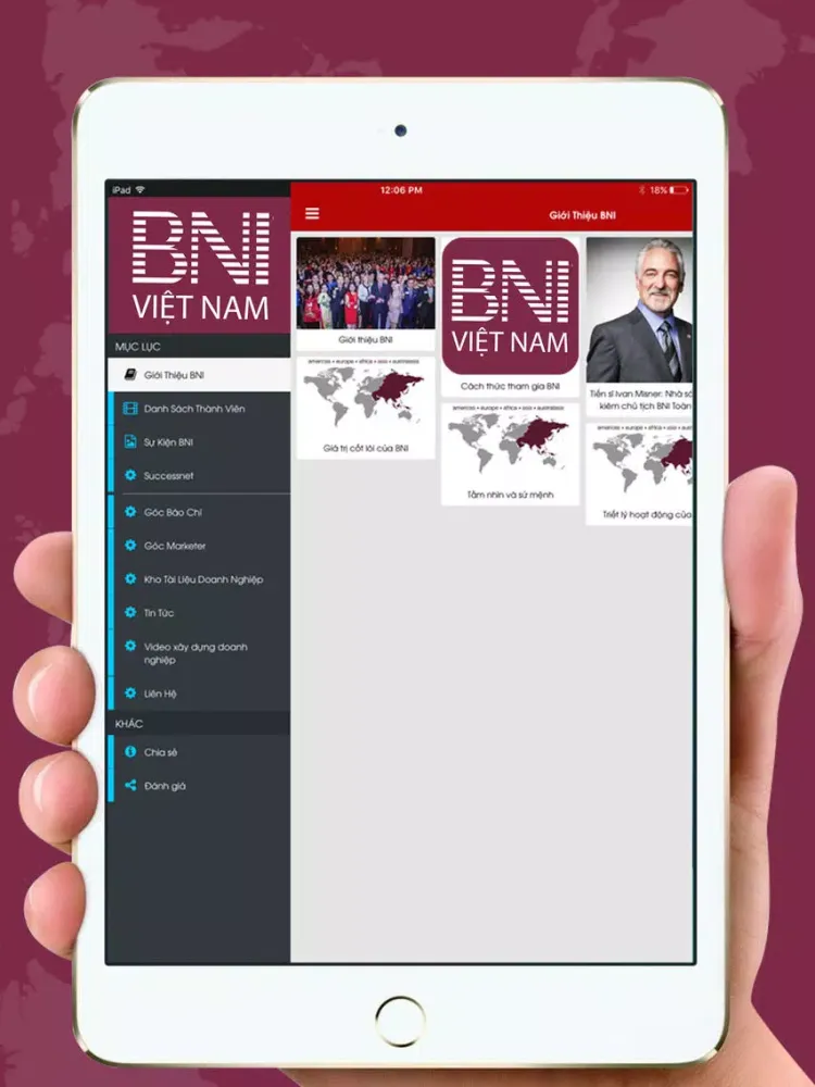 BNI Việt Nam iPad  Screenshots