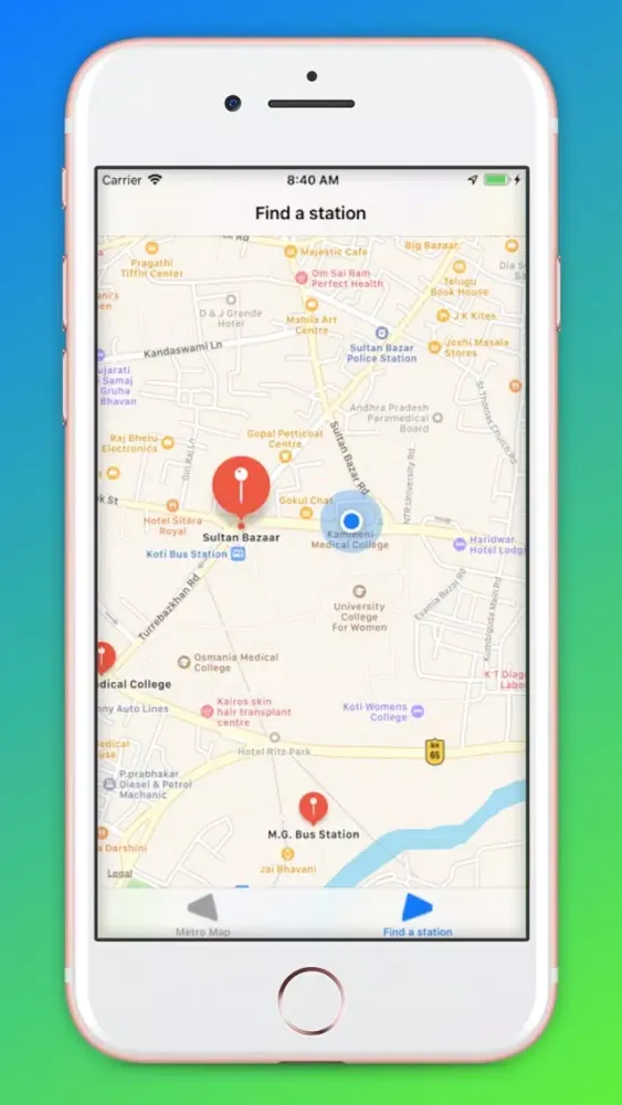 Ảnh chụp màn hình của Hyderabad Subway