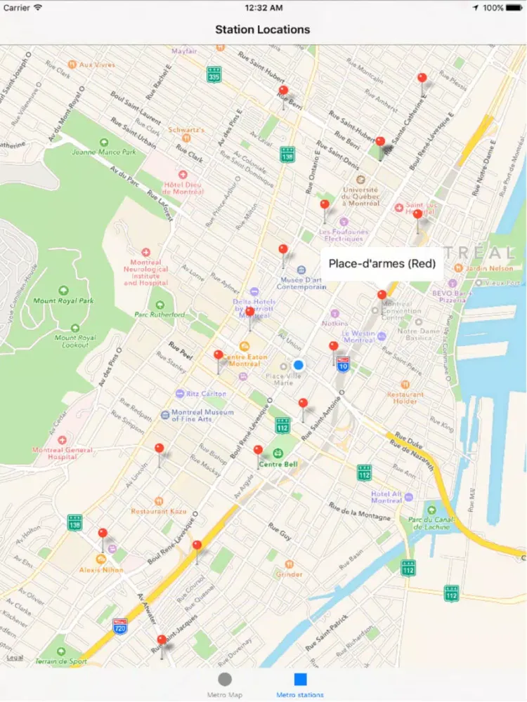 Montreal Metro Stations iPad  سکرین شاٹس