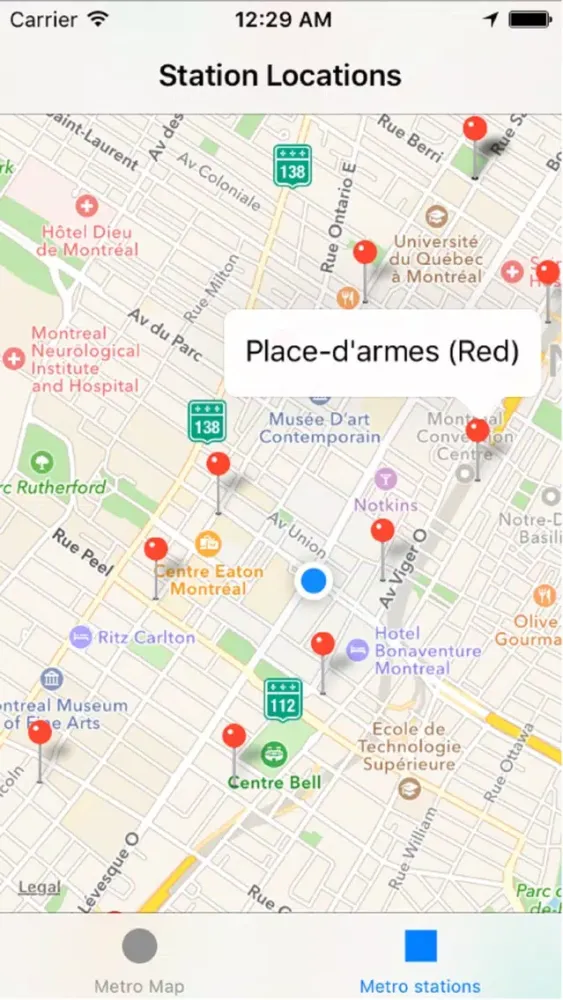 Montreal Metro Stations سکرین شاٹس