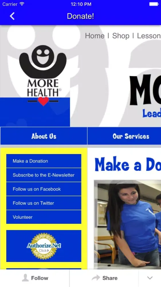 More Health سکرین شاٹس