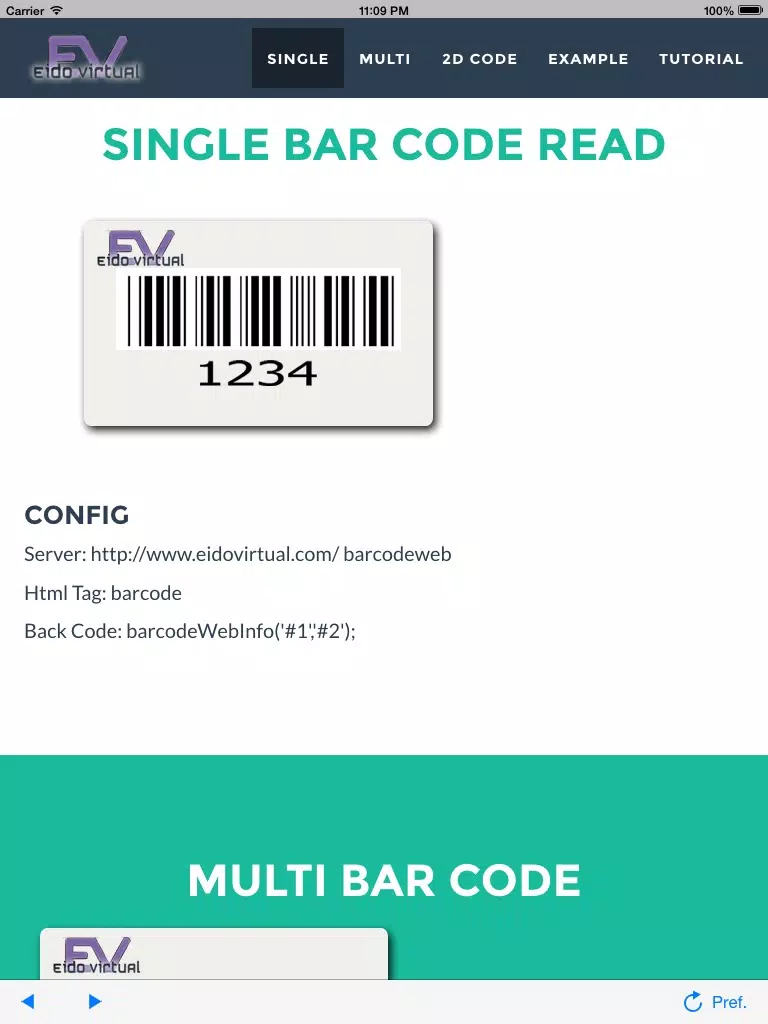 BarCode Web iPad  Screenshots
