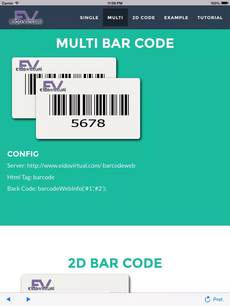 BarCode Web iPad  Screenshots