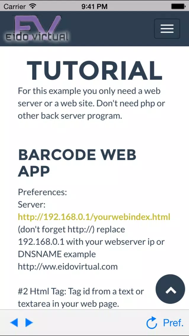 BarCode Web Screenshots