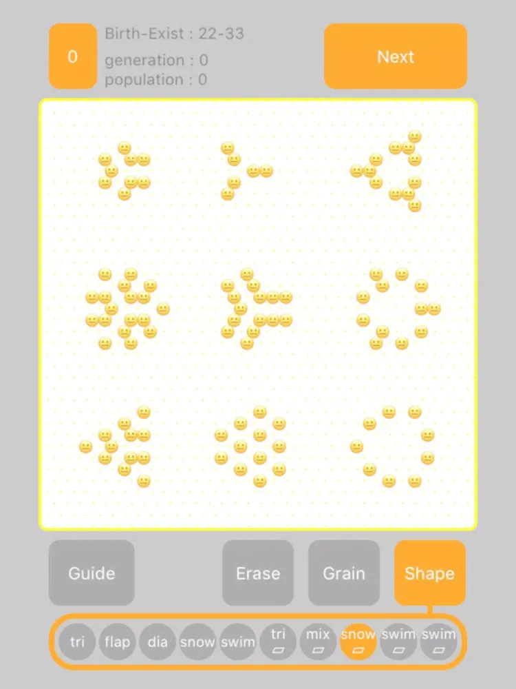 Capturas de tela do Hex LifeGame Lite iPad 