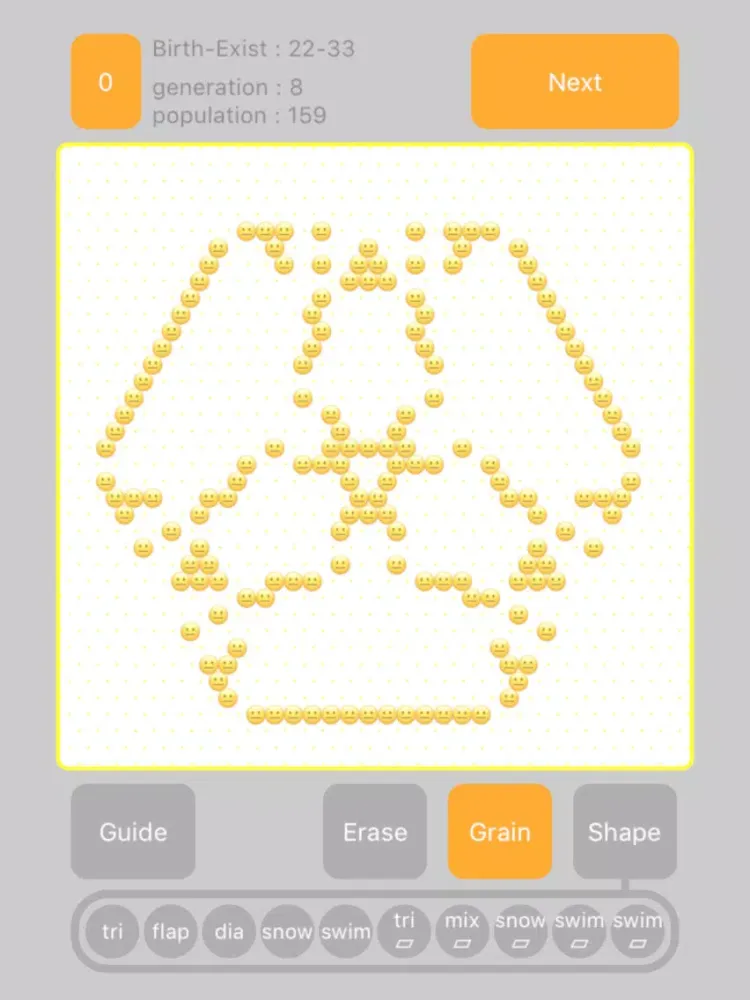 Capturas de tela do Hex LifeGame Lite iPad 