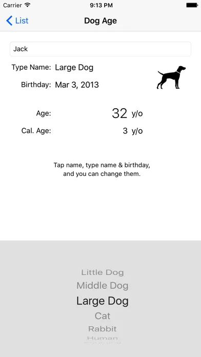 Dog Age Manager Ekran Görüntüleri