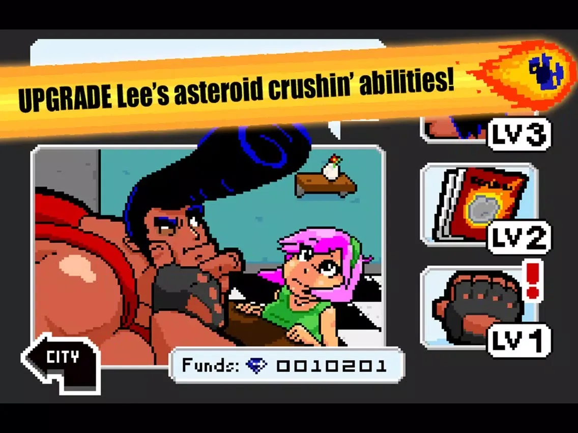 ภาพหน้าจอของ Lee vs the Asteroids iPad 