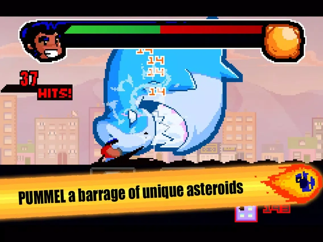 ภาพหน้าจอของ Lee vs the Asteroids iPad 