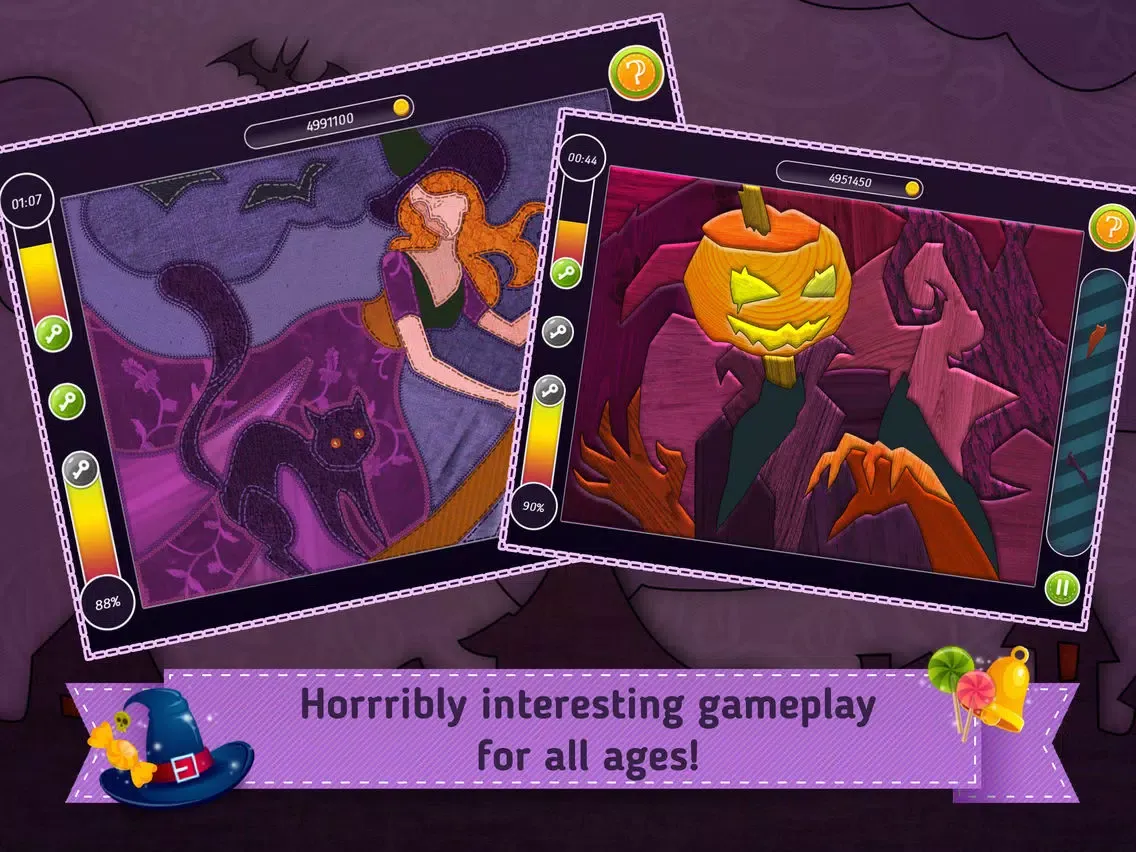 Halloween Patchwork. Trick or Treat! Free iPad Screenshots
