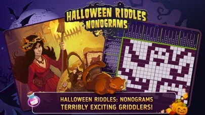 Ảnh chụp màn hình của Halloween Riddles Nonograms Free