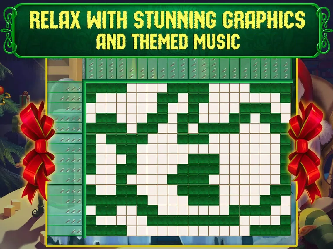 Santa's Toy Factory Nonograms iPad  Screenshots
