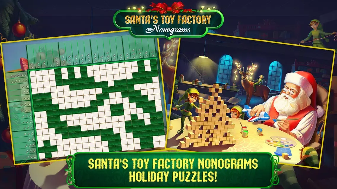 Santa's Toy Factory Nonograms Screenshots