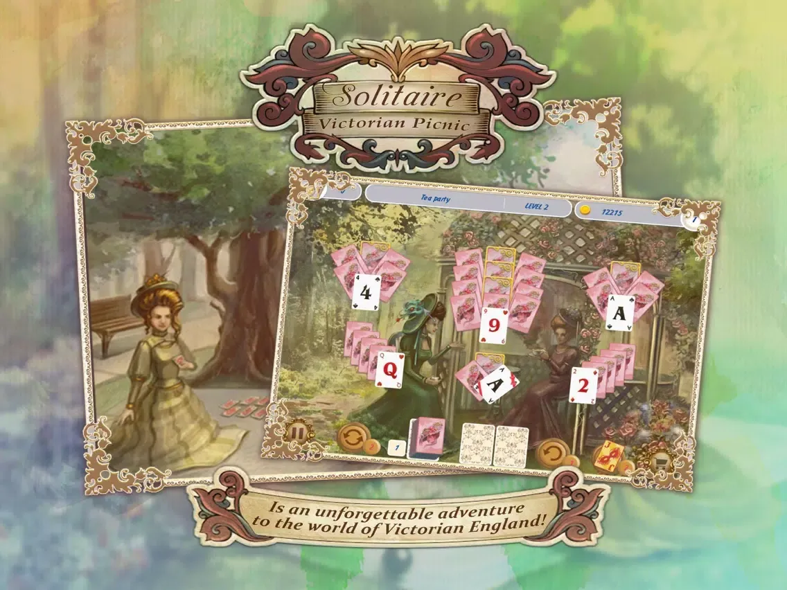 Capturas de pantalla de Solitaire Victorian Picnic iPad 