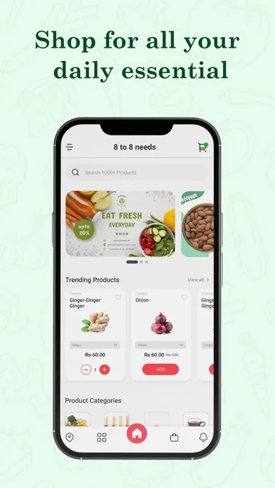 8 to eight needs - Grocery App应用截图