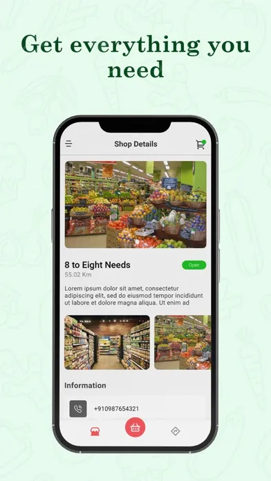 8 to eight needs - Grocery App应用截图