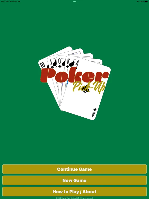 Captures d'écran de Poker Pick-Up iPad 