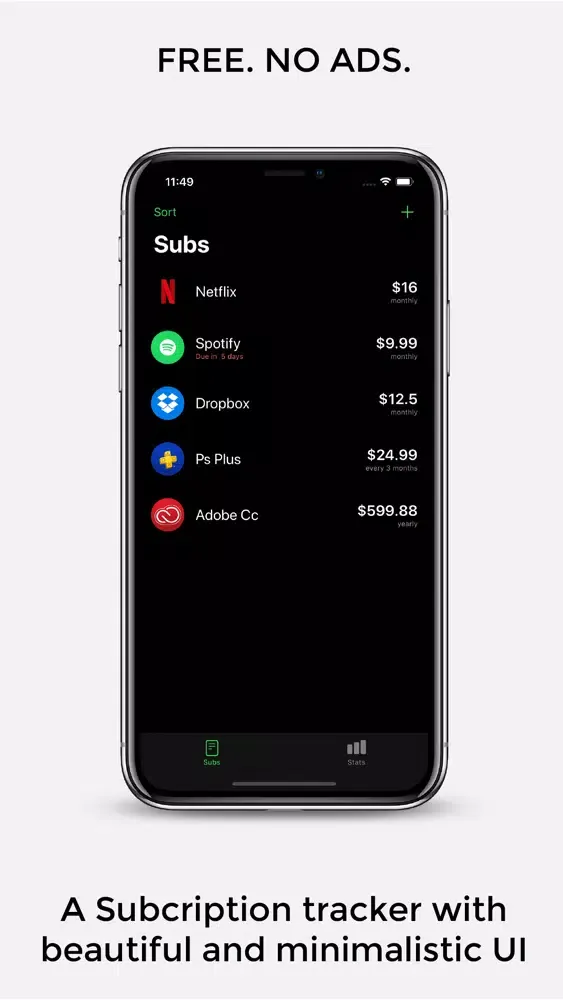 صور Payly - subscription tracker