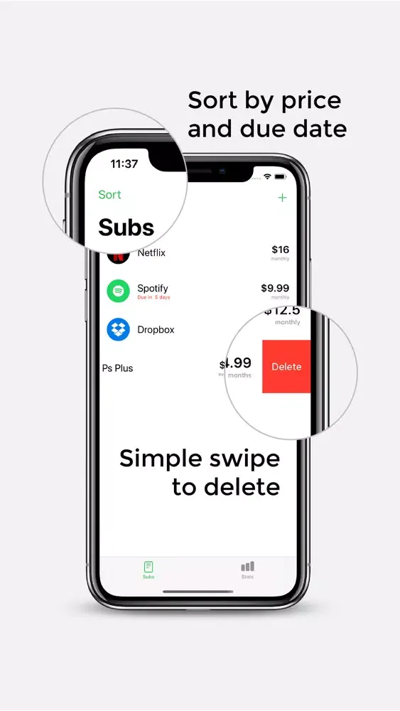 صور Payly - subscription tracker