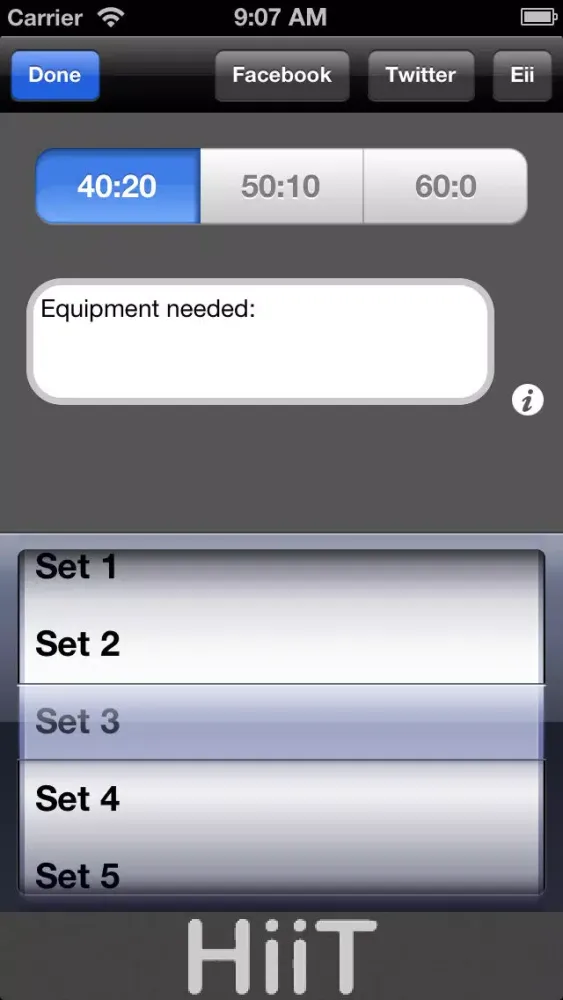 High Intensity Interval Trainer Screenshots