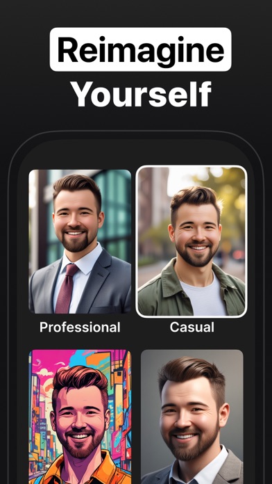 Tangkapan skrin AI Headshot Portrait Generator