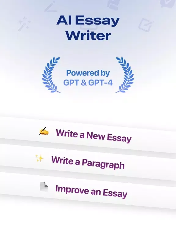 Essay AI iPad  Ekran Görüntüleri