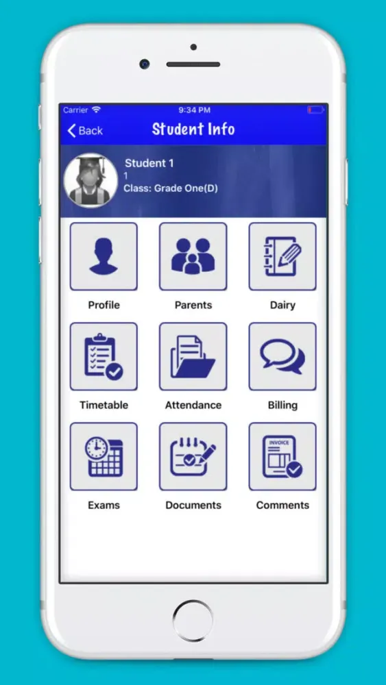 GGI School Parents App Screenshots