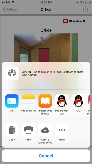 Zrzuty ekranu Einhell Measure Assistant App