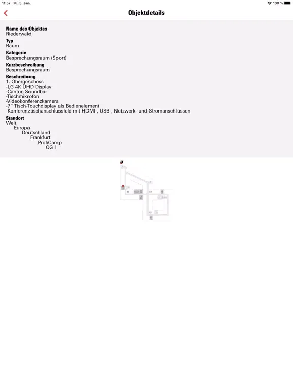 ProfiCamp Buchungstool iPad  Screenshots