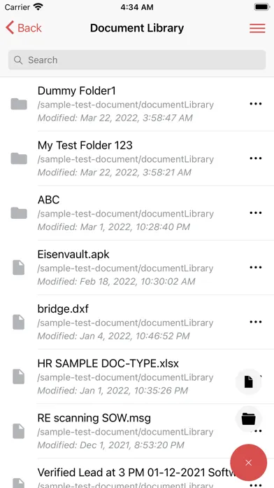 Ảnh chụp màn hình của EisenVault Companion App