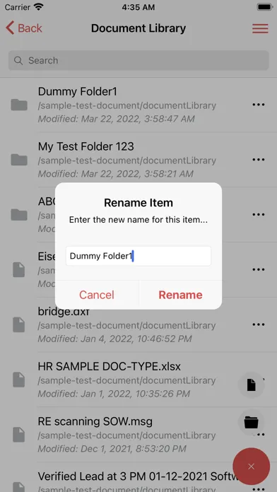 Ảnh chụp màn hình của EisenVault Companion App