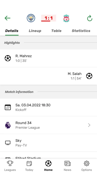 تصاویر GoalAlert - Live Scores