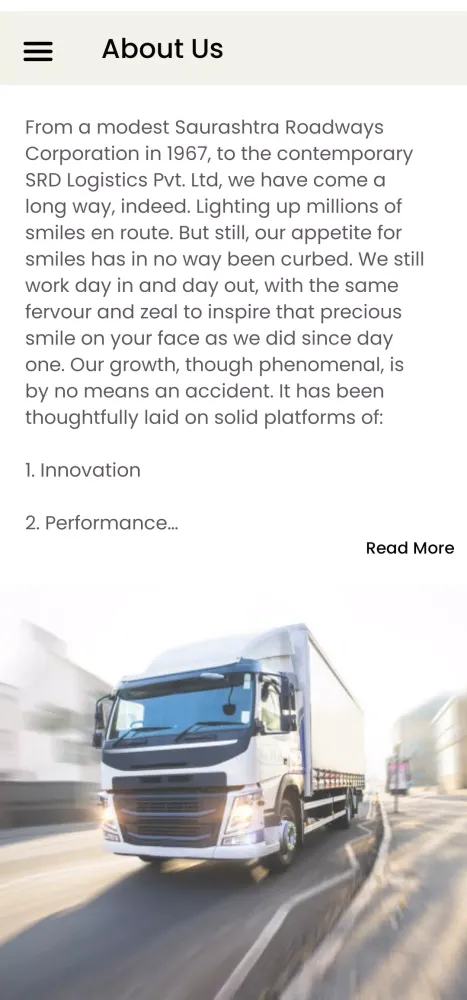 SRD Logistics (P) Ltd. Screenshots