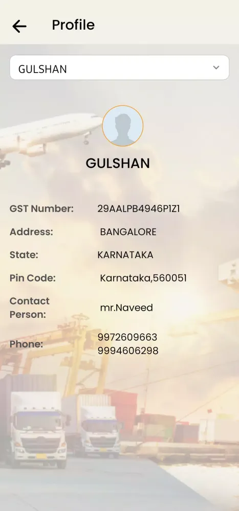 SRD Logistics (P) Ltd. Screenshots
