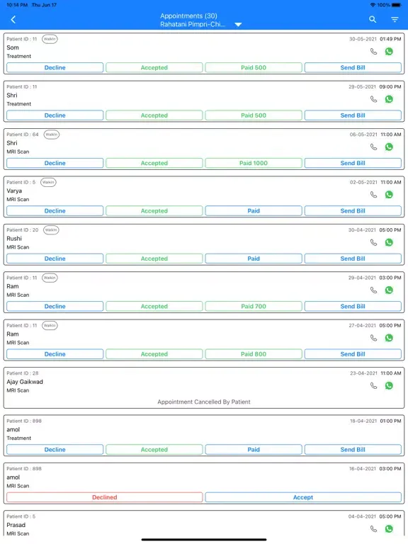 Captures d'écran de TimeApp for Doctors & Clinics iPad 