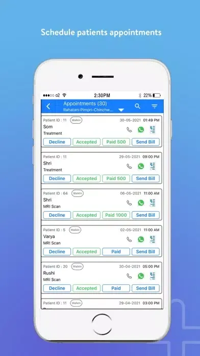 Captures d'écran de TimeApp for Doctors & Clinics