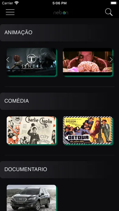 Tangkapan layar NEB ON