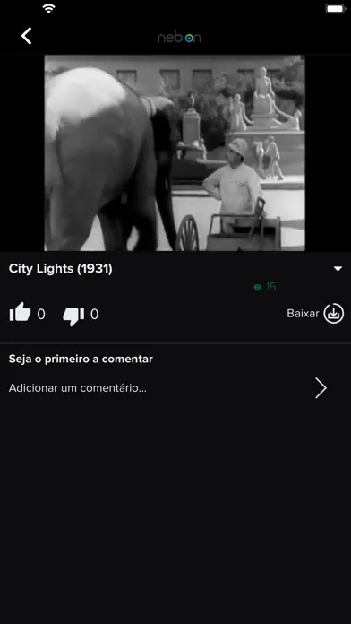 Tangkapan layar NEB ON