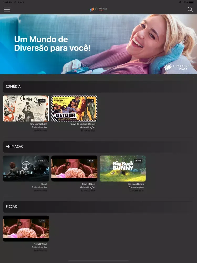 Capturas de tela do Ultraspeed play iPad 