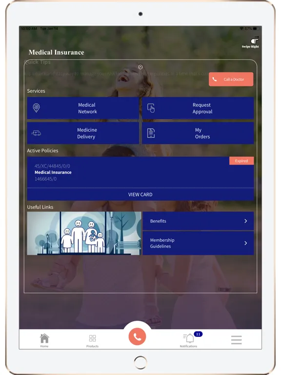 Скриншоты MyAXA Egypt iPad 