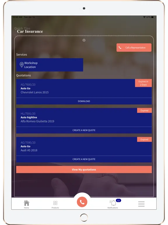 Скриншоты MyAXA Egypt iPad 