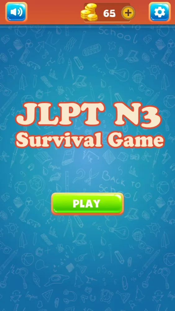 Ảnh chụp màn hình của JLPT N3 survival game