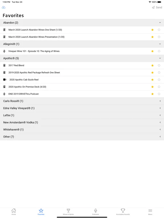 Gallo Gateway iPad 스크린샷