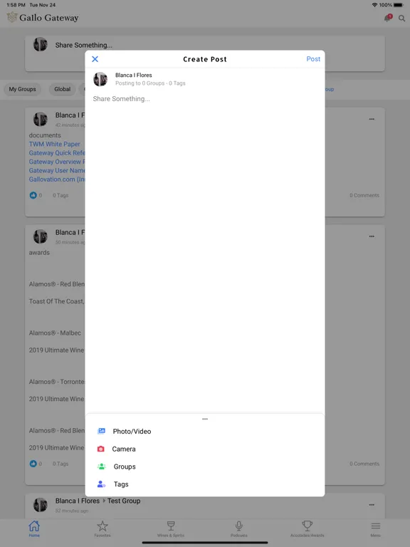 Gallo Gateway iPad 스크린샷