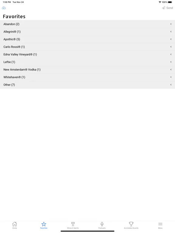 Gallo Gateway iPad 스크린샷