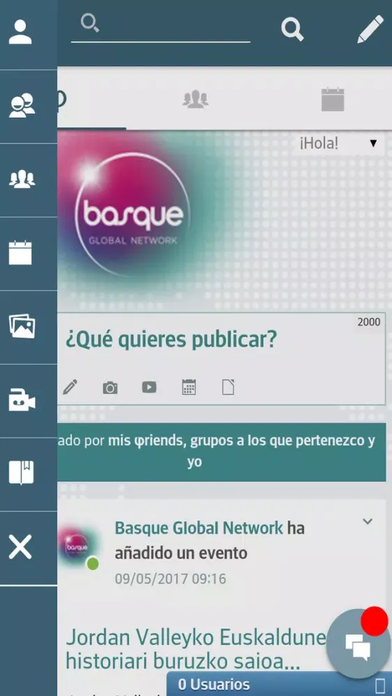 Screenshot di Basque Global Network