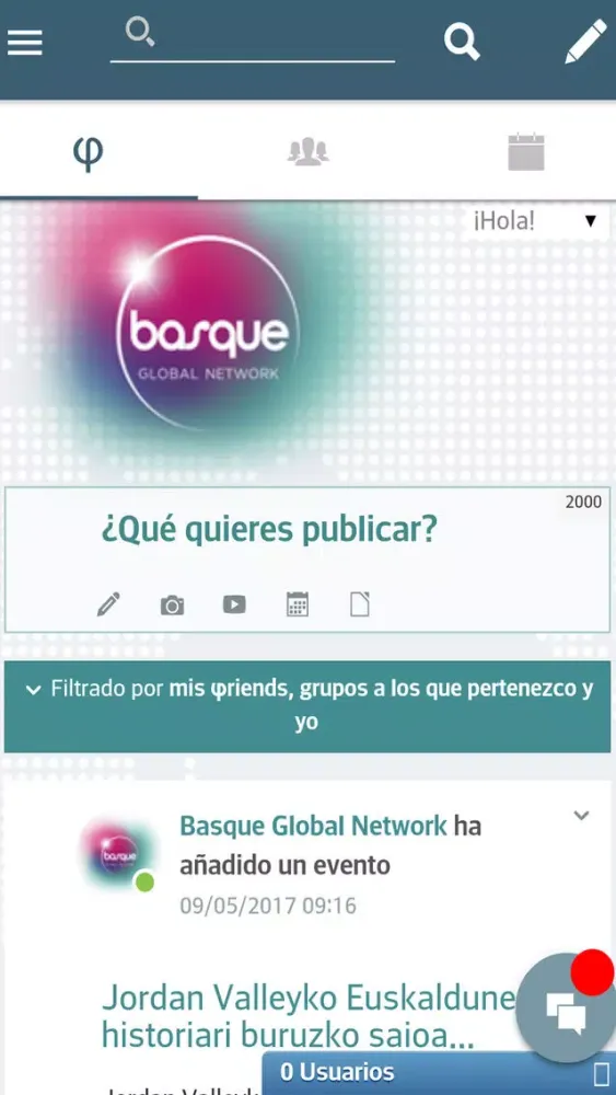Screenshot di Basque Global Network